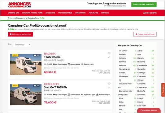 Site Annonces Caravaning